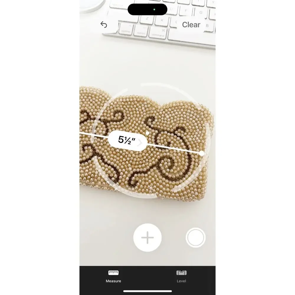 Vintage 1950s Beaded Clutch Scroll Design